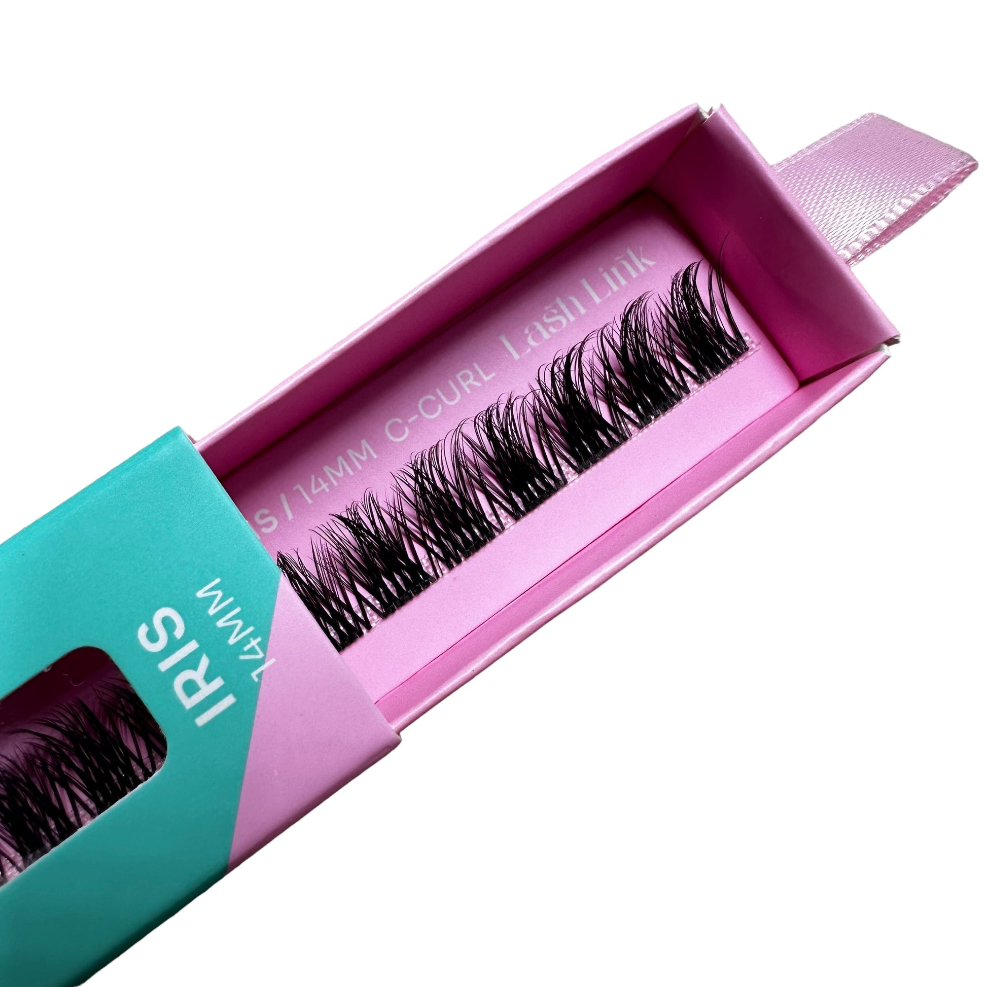 Lash Link IRIS Lash Ribbon Lash Segment eyelash extensions in 14mm